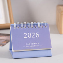 Load image into Gallery viewer, 2026 New Year Simple Style English Mini Desk Calendar Desktop Notepad Colorful Calendar Decoration Gift