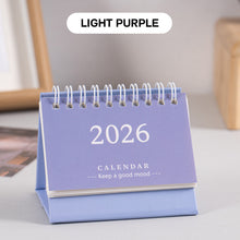 Load image into Gallery viewer, 2026 New Year Simple Style English Mini Desk Calendar Desktop Notepad Colorful Calendar Decoration Gift