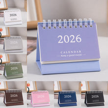 Load image into Gallery viewer, 2026 New Year Simple Style English Mini Desk Calendar Desktop Notepad Colorful Calendar Decoration Gift