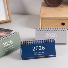 Load image into Gallery viewer, 2026 New Year Simple Style English Mini Desk Calendar Desktop Notepad Colorful Calendar Decoration Gift