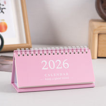 Load image into Gallery viewer, 2026 New Year Simple Style English Mini Desk Calendar Desktop Notepad Colorful Calendar Decoration Gift
