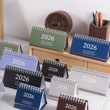Load image into Gallery viewer, 2026 New Year Simple Style English Mini Desk Calendar Desktop Notepad Colorful Calendar Decoration Gift