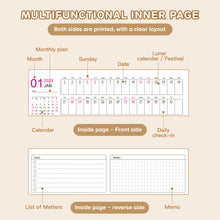 Load image into Gallery viewer, 2026 New Year Simple Style Fresh Mini English Calendar Colorful Memo Calendar Desktop Notepad Decoration Gift