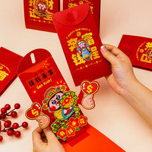 Load image into Gallery viewer, 2026 New Year 3D Red Packet God Of Wealth Red Envelope Lucky Money Red Envelopes Festival Gift For Children