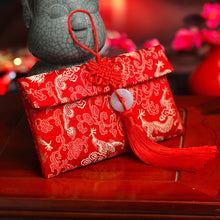 Load image into Gallery viewer, Wedding Red Envelopes Brocade Red Envelopes New Year Birthday Red Packet Knot Button Jade Pendant Red Packet