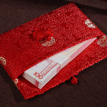 Load image into Gallery viewer, Wedding Red Envelopes Brocade Red Envelopes New Year Birthday Red Packet Knot Button Jade Pendant Red Packet