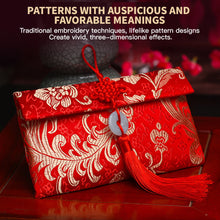 Load image into Gallery viewer, Wedding Red Envelopes Brocade Red Envelopes New Year Birthday Red Packet Knot Button Jade Pendant Red Packet
