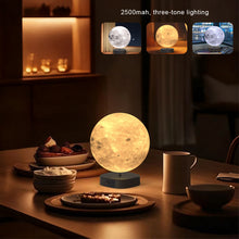 Load image into Gallery viewer, Ambient Rotating Moon Lamp Realistic Romantic Spin Moon Projector Adult Bedside Kids Room Calming Sleep Aid Light