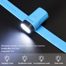 Load image into Gallery viewer, Outdoor Sports LED Light Night Light Wrist Bracelet Wearable Running Arm Belt Glow Dark for Running Cycling Concert Roller Skates