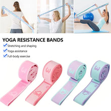 Load image into Gallery viewer, 8 12 Section Adult Child Elastic Yoga Resistance Bands Dance Training Gym Home Pilates Exercise Pull Strap Belt Fitness Sport