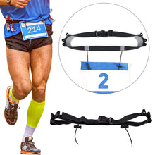Load image into Gallery viewer, Marathon Race Number Waist Belt Holder with 6 Loops Outdoor Running Belt Adjustable for Running Cycling Triathlon Marathon