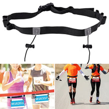 Load image into Gallery viewer, Marathon Race Number Waist Belt Holder with 6 Loops Outdoor Running Belt Adjustable for Running Cycling Triathlon Marathon