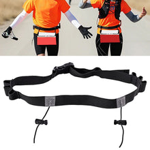 Load image into Gallery viewer, Marathon Race Number Waist Belt Holder with 6 Loops Outdoor Running Belt Adjustable for Running Cycling Triathlon Marathon