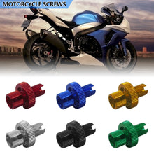 Load image into Gallery viewer, M10 Motorcycle Clutch Brake Cable Adjuster Screws Easy Installation Durable Aluminum Alloy Nut Bolt 10mm for UTV ATV Bike
