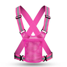 Load image into Gallery viewer, Outdoor Night Running Reflective Strap with Storage Bag Reflective Vest Reflective Belt Strap Reflective Clothing Cycling Reflective Vest