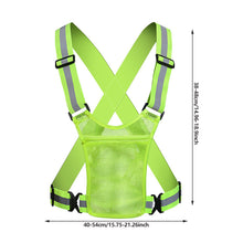 Load image into Gallery viewer, Outdoor Night Running Reflective Strap with Storage Bag Reflective Vest Reflective Belt Strap Reflective Clothing Cycling Reflective Vest
