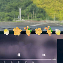 Load image into Gallery viewer, Car Interior Center Console Peach Blossom Decoration Ornaments Cute Pink Flower for Vehicle Dirt Electric Bike Ornaments