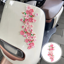Load image into Gallery viewer, Car Interior Center Console Peach Blossom Decoration Ornaments Cute Pink Flower for Vehicle Dirt Electric Bike Ornaments