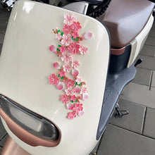 Load image into Gallery viewer, Car Interior Center Console Peach Blossom Decoration Ornaments Cute Pink Flower for Vehicle Dirt Electric Bike Ornaments