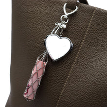 Load image into Gallery viewer, Chain Lipstick Storage Bag Mesh Bag Pendant Lipstick Holder Chic Metallic Finish Daily Carry Essential Trendy Social Media Users Bag Charm