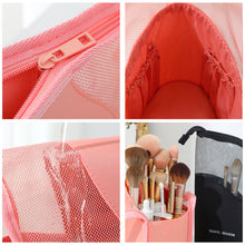 Load image into Gallery viewer, Portable Makeup Brush Storage Bag Waterproof Oxford Fabric Mesh Cosmetic Brush Lipstick Eyebrow Pencil Holder Organizer Pouch Beauty Accessory