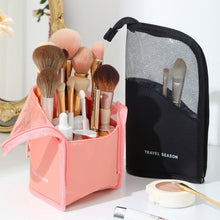Load image into Gallery viewer, Portable Makeup Brush Storage Bag Waterproof Oxford Fabric Mesh Cosmetic Brush Lipstick Eyebrow Pencil Holder Organizer Pouch Beauty Accessory