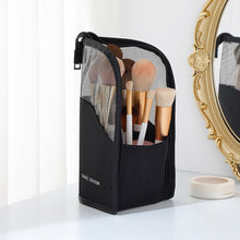Load image into Gallery viewer, Portable Makeup Brush Storage Bag Waterproof Oxford Fabric Mesh Cosmetic Brush Lipstick Eyebrow Pencil Holder Organizer Pouch Beauty Accessory