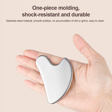 Load image into Gallery viewer, Stainless Steel Heart Shaped Gua Sha Board Massage Scraper Board Facial Scraping Firming Lifting Massage Board Face Neck Body Guasha Massage Tool