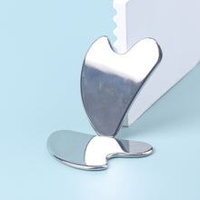 Load image into Gallery viewer, Stainless Steel Heart Shaped Gua Sha Board Massage Scraper Board Facial Scraping Firming Lifting Massage Board Face Neck Body Guasha Massage Tool