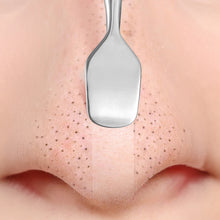 Load image into Gallery viewer, Stainless Steel Blackhead Remover Double Head Blackhead Scraper Remover Deep Cleansing Tool Tweezers Pimple Tool Facial Pore Cleansing Tool