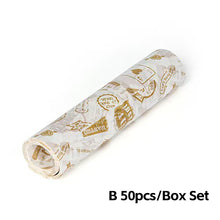 Load image into Gallery viewer, 10/50Pcs Wax Paper Food Grade Grease Paper Food Wrappers Wrapping Paper Oil-proof Baking Paper For Bread Candy Cake Nougat Fries Oilpaper Sandwich Wrapper