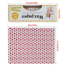 Load image into Gallery viewer, 10/50Pcs Wax Paper Food Grade Grease Paper Food Wrappers Wrapping Paper Oil-proof Baking Paper For Bread Candy Cake Nougat Fries Oilpaper Sandwich Wrapper