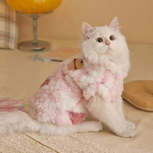 Load image into Gallery viewer, 2.5-7kg Warm Cat Vest Kawaii Winter Cat/Dog Clothing Soft Fabric Pet Fashion Vest Pet Accessories for Winter