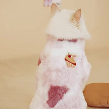 Load image into Gallery viewer, 2.5-7kg Warm Cat Vest Kawaii Winter Cat/Dog Clothing Soft Fabric Pet Fashion Vest Pet Accessories for Winter