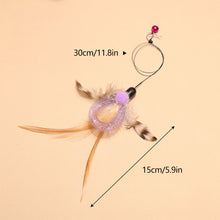 Load image into Gallery viewer, Insect-shaped Feather Cat Toy Replacement Head DIY Replace Cat Teaser Stick Replacement Pendant Pet Toy Accessories For Cat Owners/Lovers