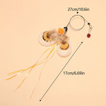 Load image into Gallery viewer, Insect-shaped Feather Cat Toy Replacement Head DIY Replace Cat Teaser Stick Replacement Pendant Pet Toy Accessories For Cat Owners/Lovers