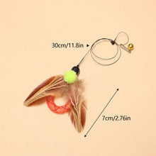 Load image into Gallery viewer, Insect-shaped Feather Cat Toy Replacement Head DIY Replace Cat Teaser Stick Replacement Pendant Pet Toy Accessories For Cat Owners/Lovers