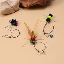 Load image into Gallery viewer, Insect-shaped Feather Cat Toy Replacement Head DIY Replace Cat Teaser Stick Replacement Pendant Pet Toy Accessories For Cat Owners/Lovers