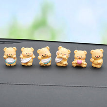 Load image into Gallery viewer, Car Interior Center Console Navigator Screen Little Bear Decoration Ornaments Cute Doll Home Car Ornaments