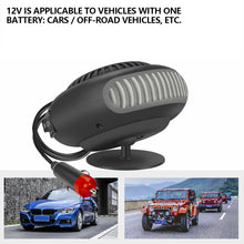 Load image into Gallery viewer, 12-24V Car Heater Fan Car Windshield Defogging Demister Defroster Construction Site Outdoor Hand Warmer Space Heater