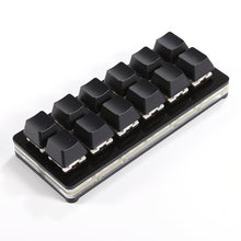 Load image into Gallery viewer, 12 Keys Mini Mechanical Gaming Keyboard One Handed Keypad USB-C Wired Keypad Programmable and Hot Swappable Keyboard