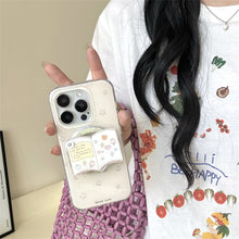 Load image into Gallery viewer, Korean Cute 3D Book Makeup Mirror For Magsafe Griptok Holder Phone Finger Ring Stand Support For iPhone Girl Bracket