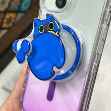 Load image into Gallery viewer, INS Cute Cartoon Scarf Kitten For Magsafe Griptok Holder Phone Finger Ring Stand Support For iPhone 16 Samsung Girl Bracket