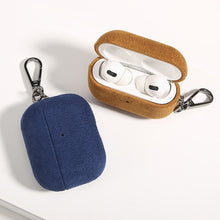 Load image into Gallery viewer, Suede Leather Case For Airpods Pro 2 For Airpods Pro 3 Airpods 4 3 Case Luxury Artificial Leather All Inclusive Case