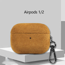 Load image into Gallery viewer, Suede Leather Case For Airpods Pro 2 For Airpods Pro 3 Airpods 4 3 Case Luxury Artificial Leather All Inclusive Case