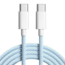 Load image into Gallery viewer, C to C Fast Charging PD 60W Mobile Phone Date Cable For Iphone15 Android Samsung Huawei Type C Braided Charger Cable