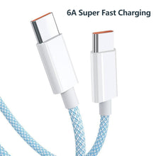 Load image into Gallery viewer, C to C Fast Charging PD 60W Mobile Phone Date Cable For Iphone15 Android Samsung Huawei Type C Braided Charger Cable
