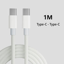 Load image into Gallery viewer, C to C Fast Charging PD 60W Mobile Phone Date Cable For Iphone15 Android Samsung Huawei Type C Braided Charger Cable