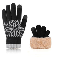 Load image into Gallery viewer, Autumn Winter Motorcycle Gloves Double-layer Touch Screen Thick Velvet Knit Outdoor Motorcycle Accessories Cold Resistant Gloves