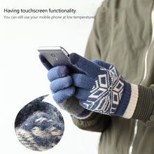 Load image into Gallery viewer, Autumn Winter Motorcycle Gloves Double-layer Touch Screen Thick Velvet Knit Outdoor Motorcycle Accessories Cold Resistant Gloves